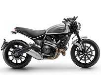 Acima a série especial Custom para a Ducati Scrambler