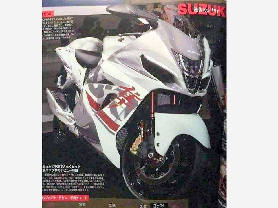 Suposta Suzuki Hayabusa de nova gerao em revista japonesa