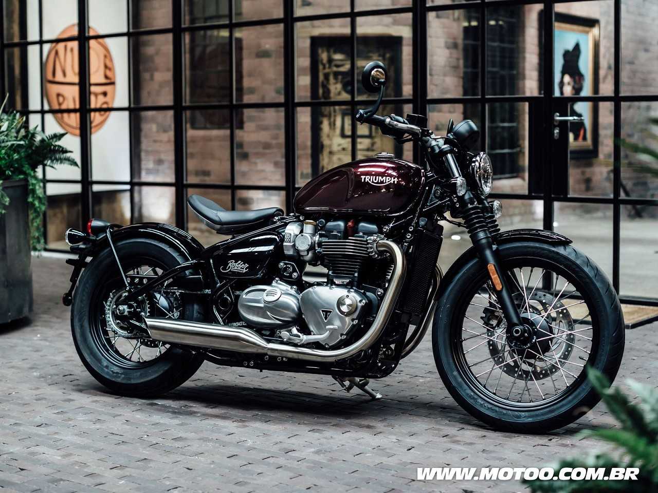 TriumphBonneville Bobber 2018 - 3/4 frente