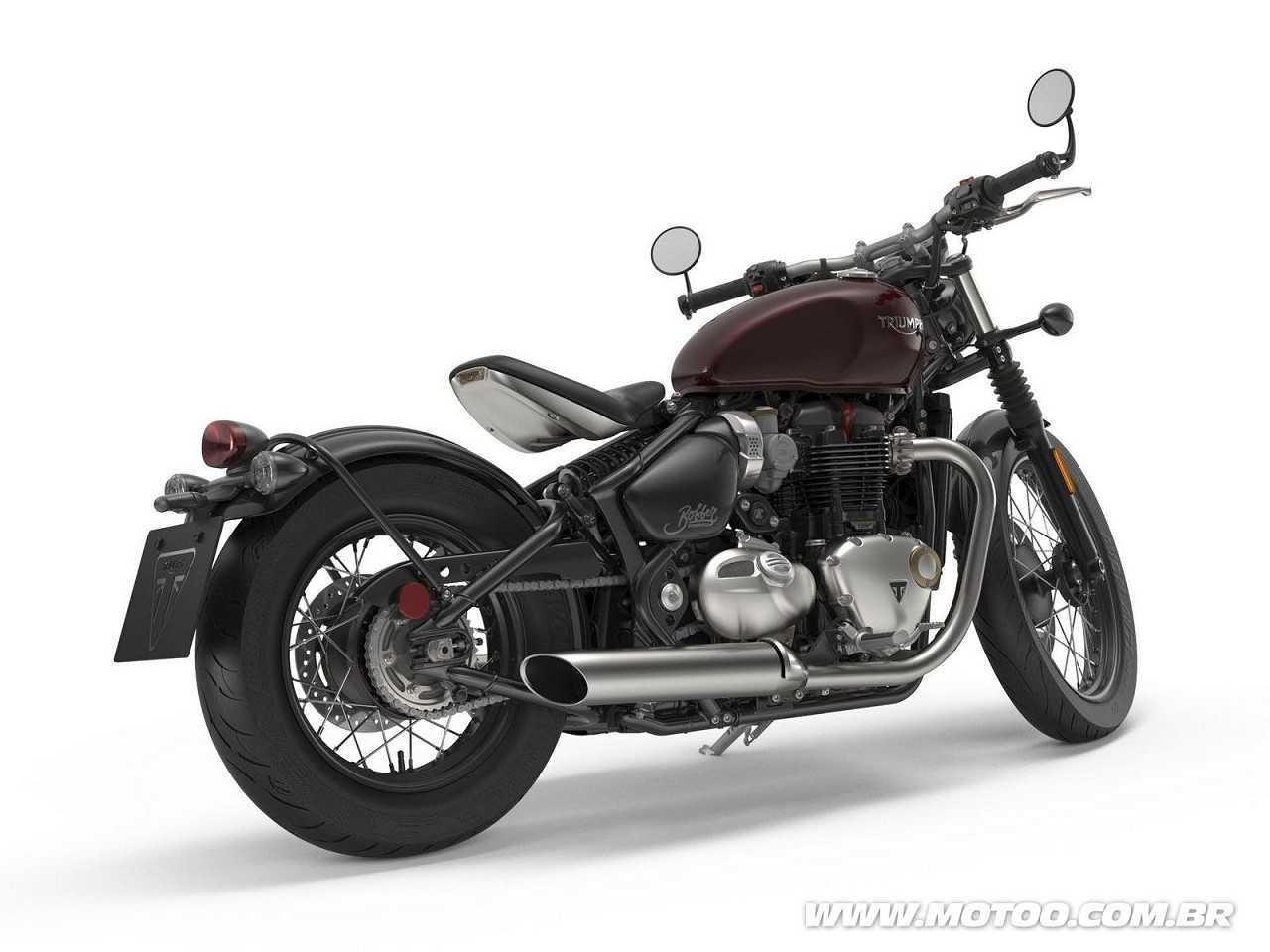 TriumphBonneville Bobber 2018 - 3/4 traseira