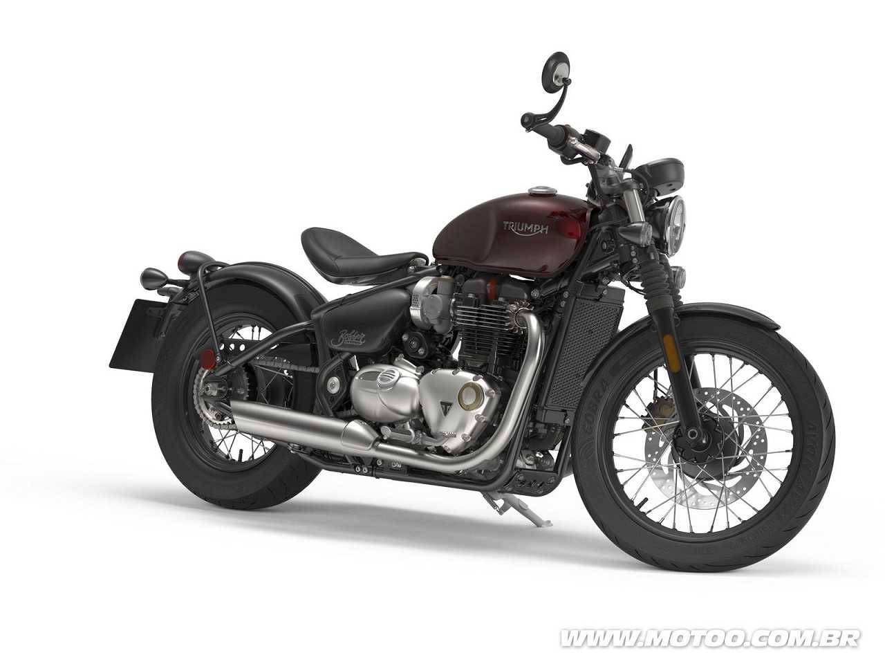 TriumphBonneville Bobber 2018 - 3/4 frente