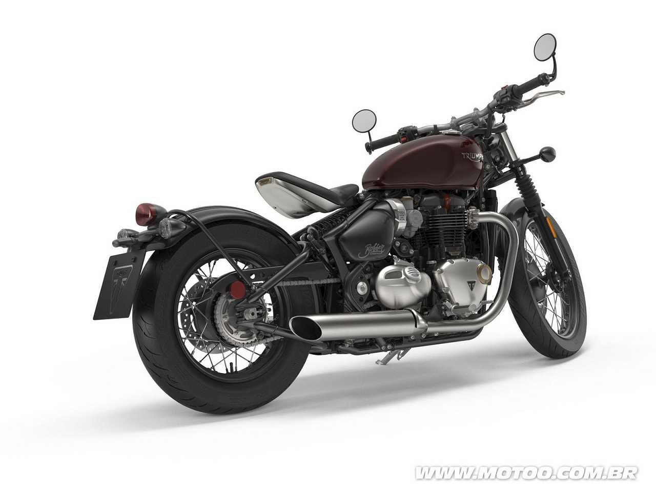 TriumphBonneville Bobber 2018 - 3/4 traseira