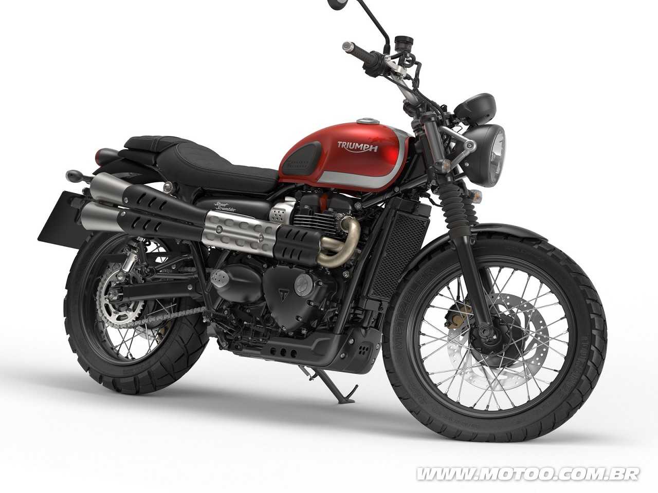 TriumphBonneville Street Scrambler 2018 - 3/4 frente