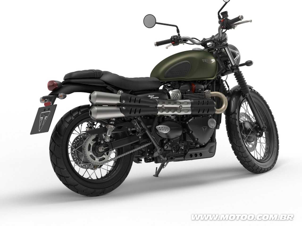 TriumphBonneville Street Scrambler 2018 - 3/4 traseira