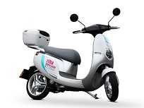 Scooter elÃƒÂ©trica utilizada pela Riba Share