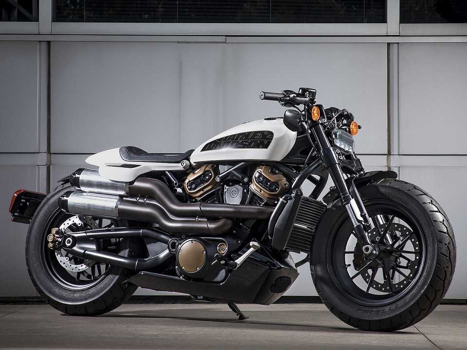 Conceito da nova custom da Harley-Davidson de 1250 cmÃÂ³ que deve ser lanÃƒÂ§ada em 2021