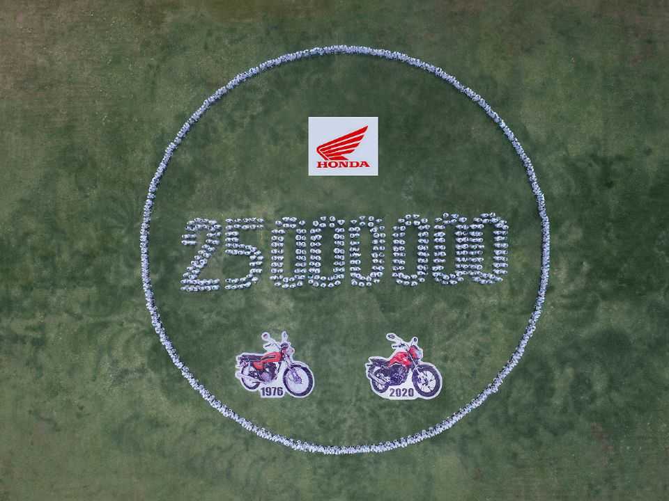 Honda celebra 25 milhes de motos produzidas no Brasil