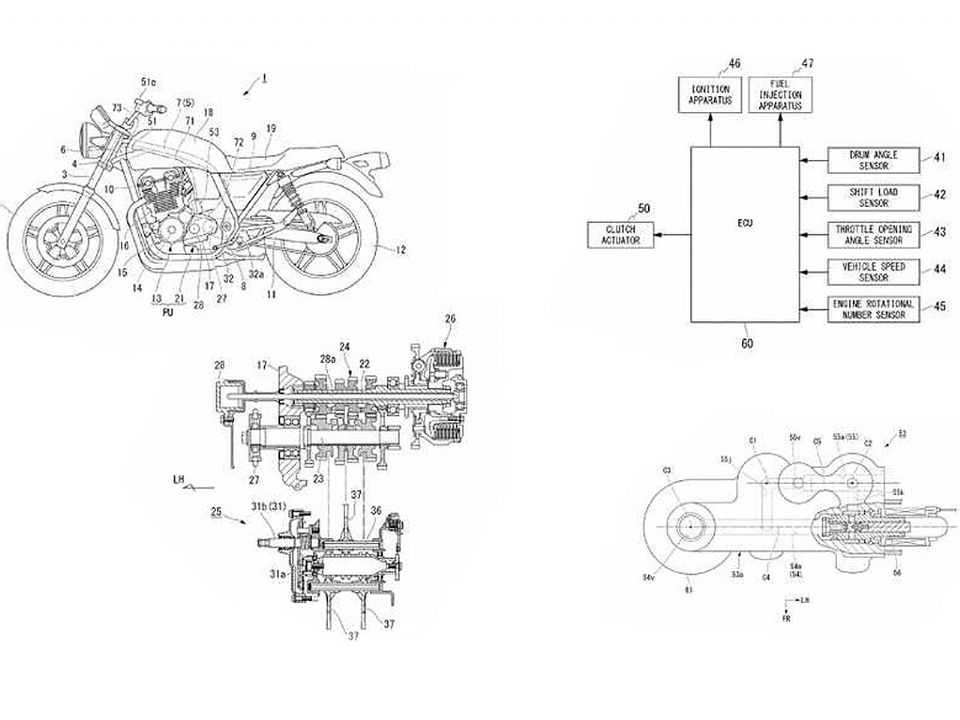 Patente da Honda para um novo sistema de transmissão