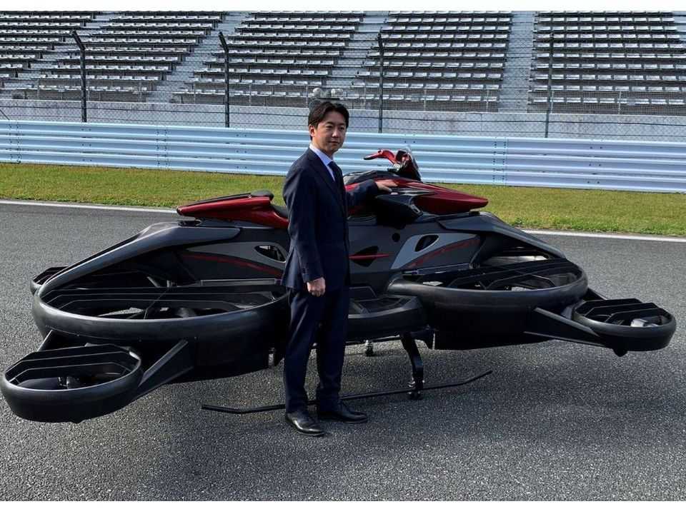 Moto voadora é revelada no Japão