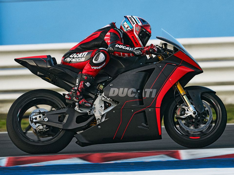 O protótipo da motocicleta elétrica da Ducati