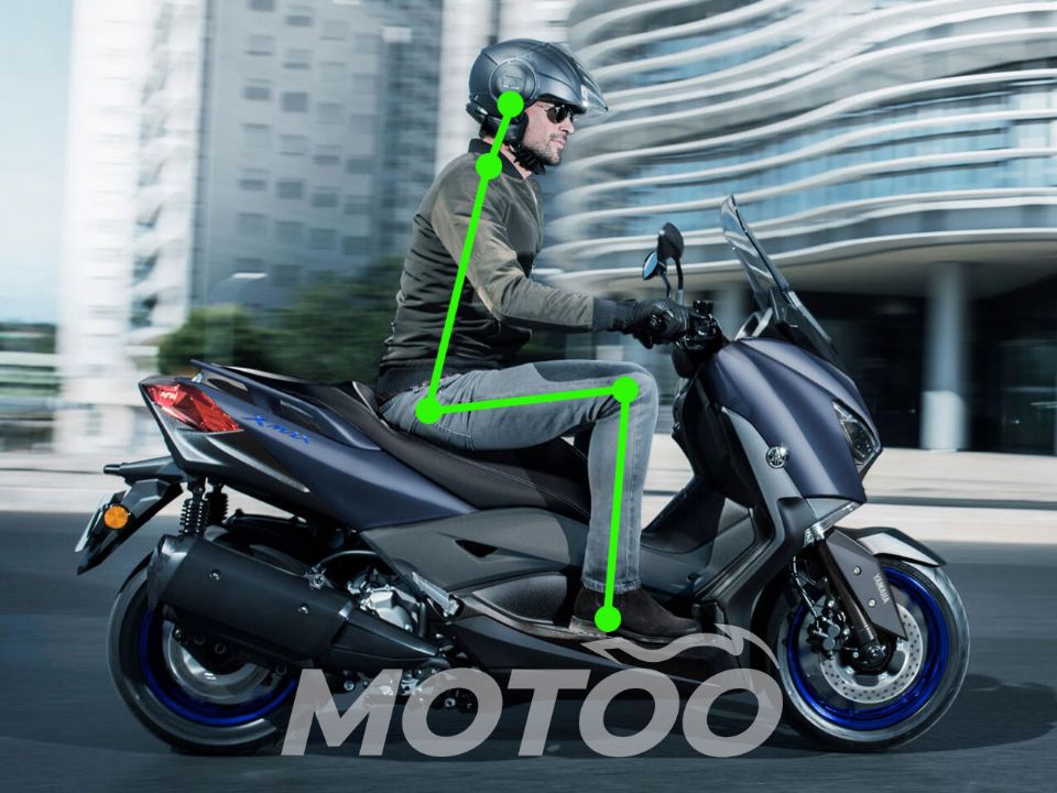 Posição de pilotar - moto Scooter