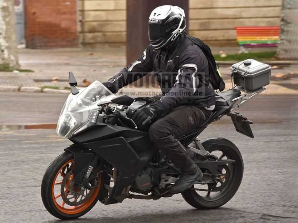 Nova KTM RC390 em testes na Europa Nova KTM RC390 em testes na Europa