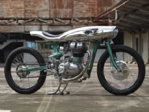 A incrvel moto customizada com o motor da Royal Enfield Bullet 500