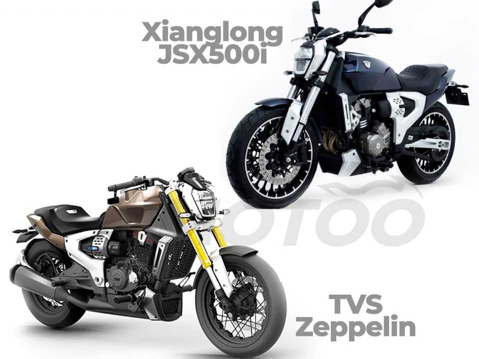 A TVS Zeppelin e sua clone, a Xianglong JSX500i