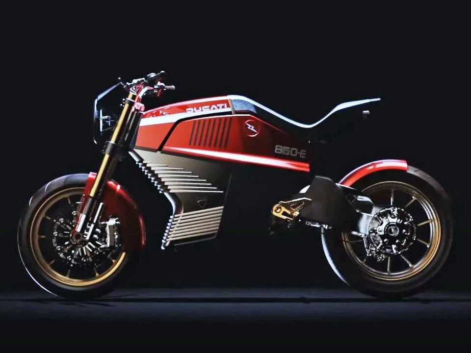 Modelo manteve os traços da moto original numa roupagem futurista