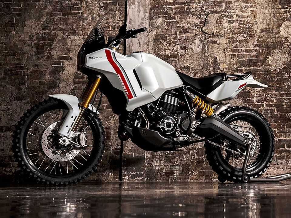O conceito Ducati DesertX, apresentado no EICMA 2020