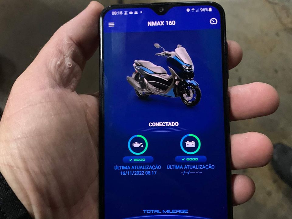 Aplicativo Yamaha Connect  da Yamaha NMax Connected 2023