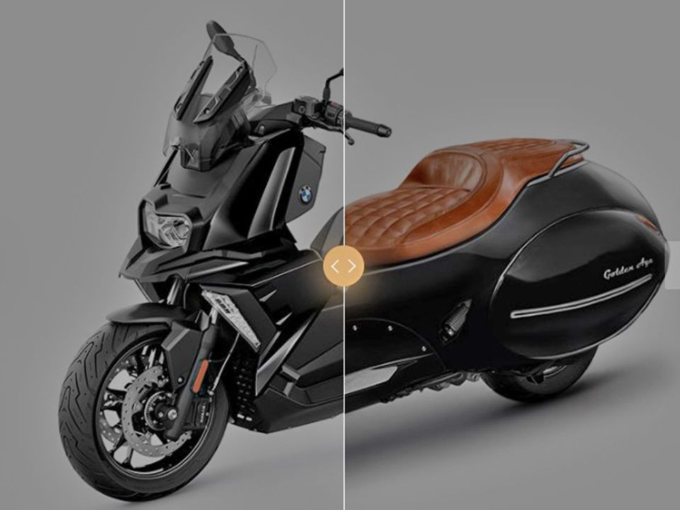 Moderno BMW C400X vira quase peça de museu Moderno BMW C400X vira quase peça de museu