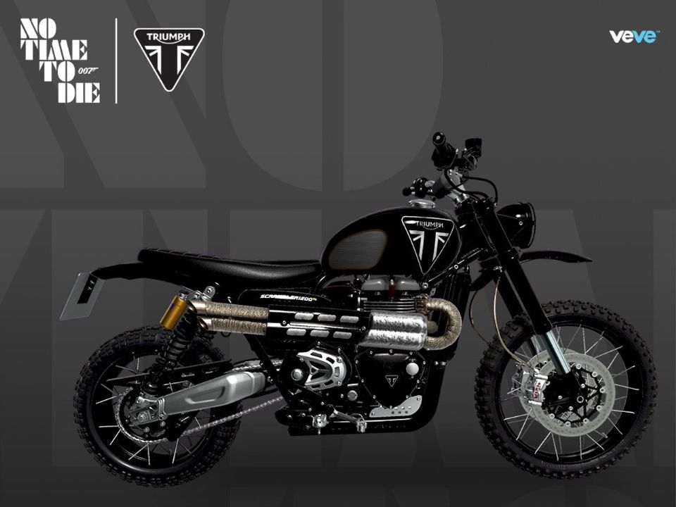 Rplica digital da Triumph Scrambler 1200 do James Bond vendida como NFT