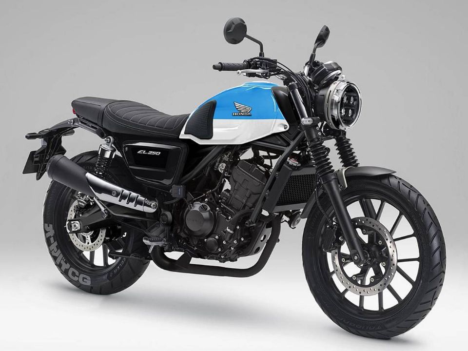 Honda CL 250 Scrambler imaginada em projeção