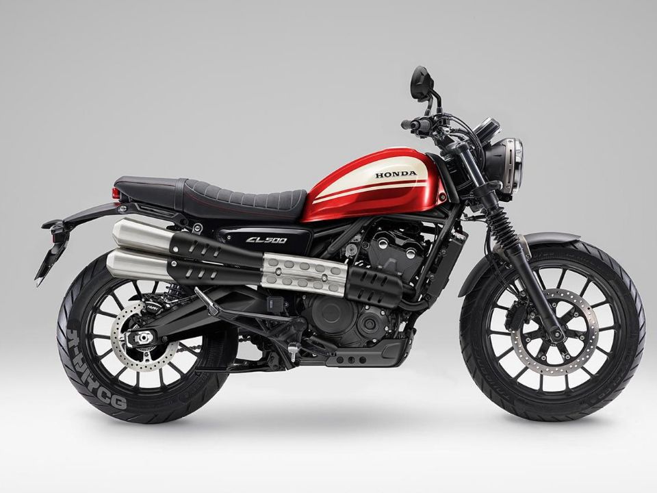 Honda CL 500 Scrambler em projeo feita no Japo