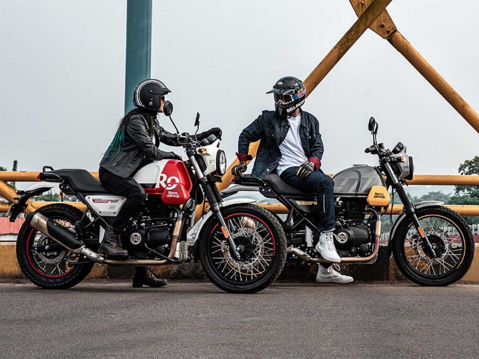 Royal Enfield Scram 411 em opes de cores