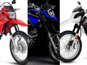 Yamaha Crosser 150, Honda Bros 160 e Haojue NK 150: quais as diferenas