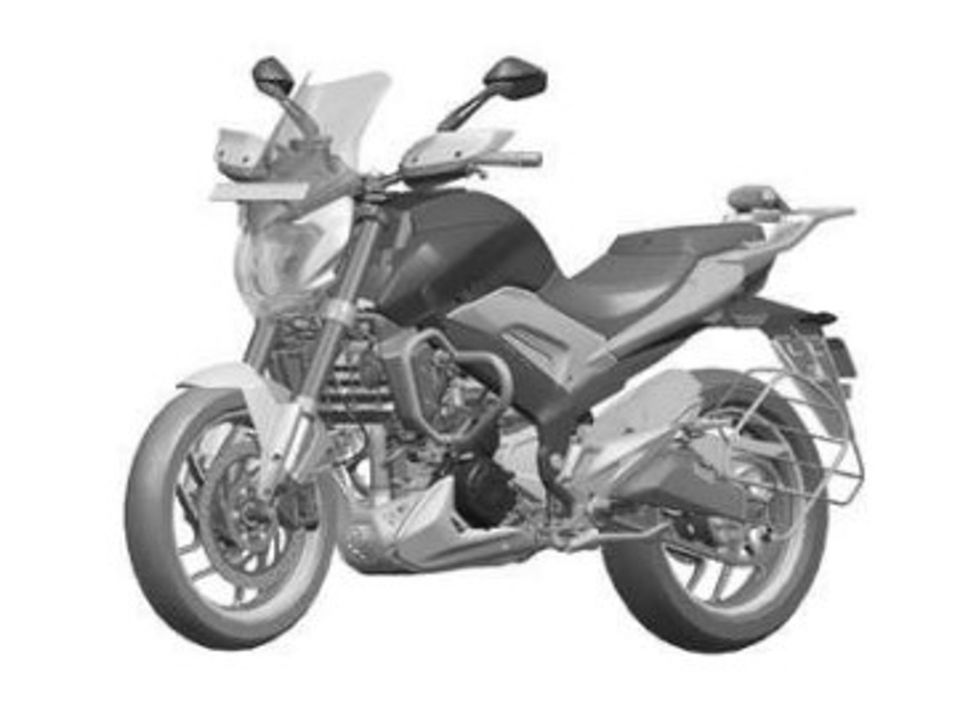 Bajaj Dominar 400 tem desenho registrado no Inpi