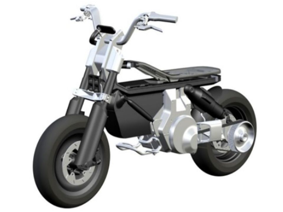 Mini moto elétrica BMW CE 02 foi registrada no Brasil em patente de desenho
