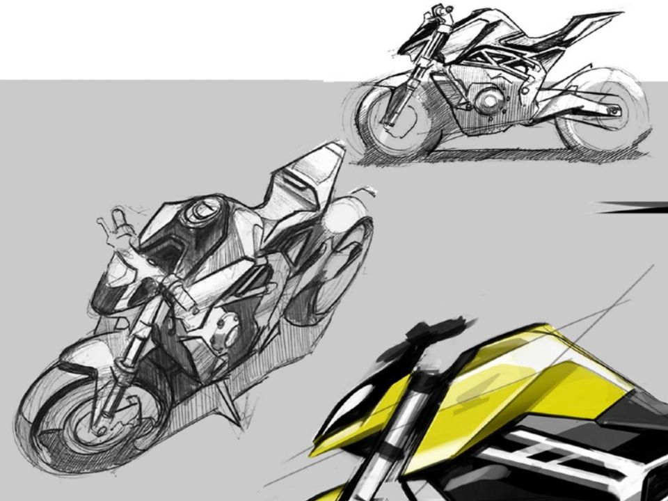 Sketches da nova Honda Hornet