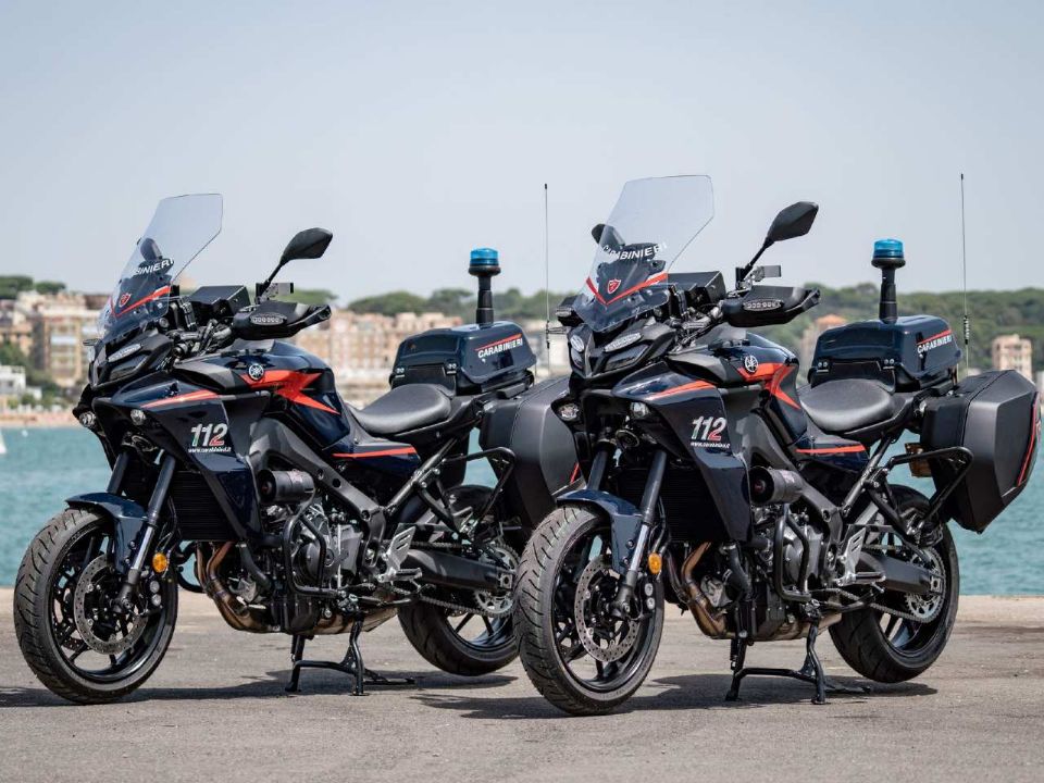 Yamaha Tracer 9 para os Carabinieri, a Polícia da Itália