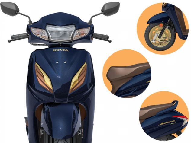 Honda dá rodas douradas para sua scooter de baixo custo Activa