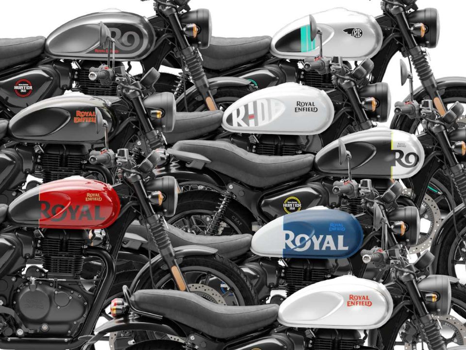 Royal Enfield Hunter 350 em todas as cores