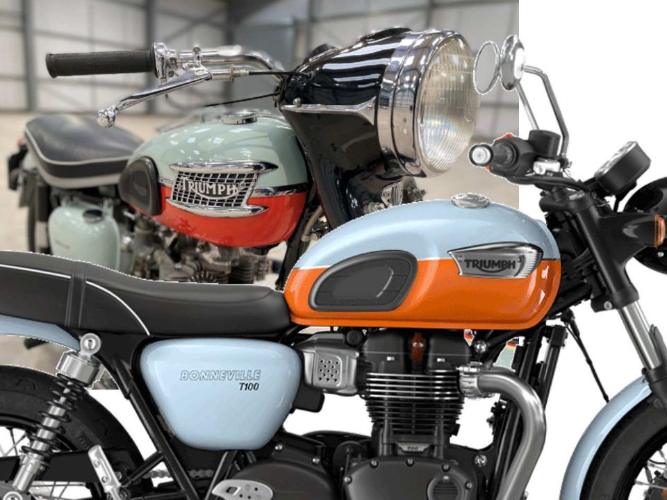 Triumph Bonneville T100 ganha pintura inspirada em modelos clssicos da marca