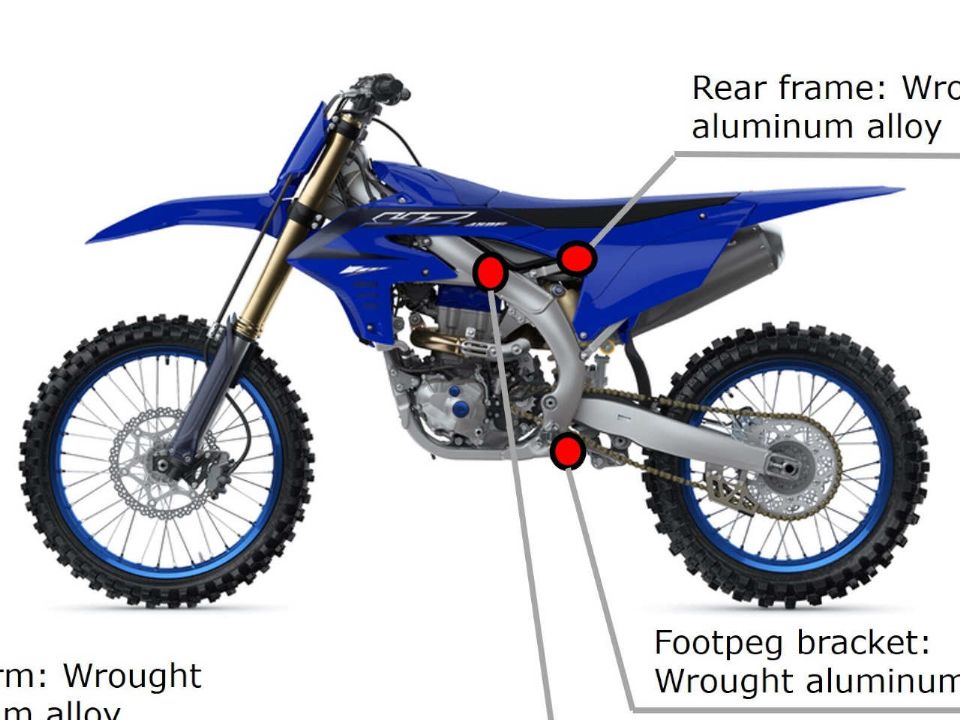 Moto de cross da Yamaha também utilizará alumínio menos poluente