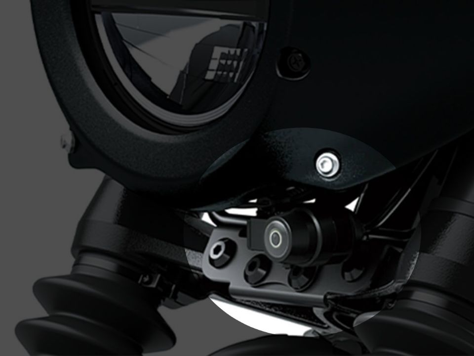 Kawasaki Eliminator 400 SE tem câmeras na frente e atrás