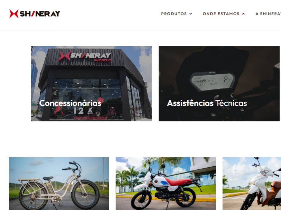 Novo site Shineray no ar