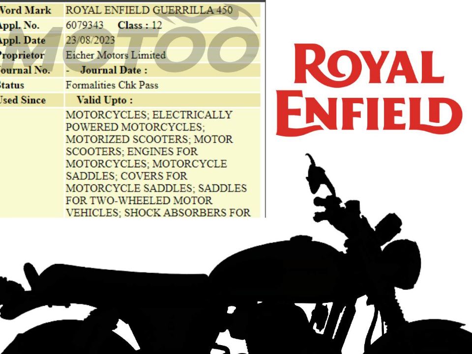 Royal Enfield Guerrilla 450: nome foi registrado na Índia
