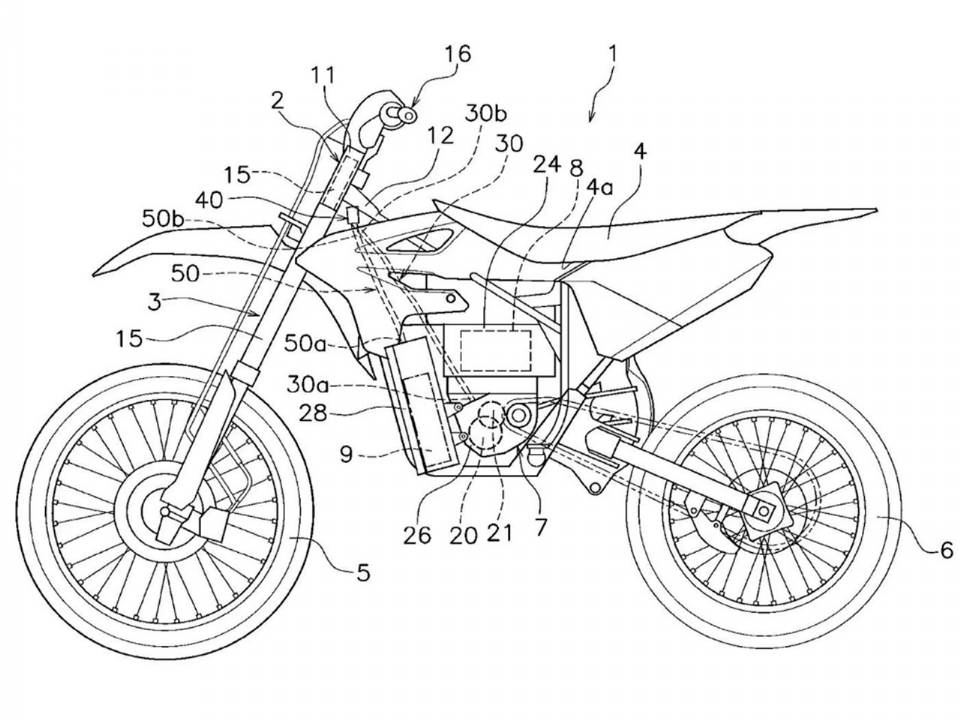 Patente da Yamaha eltrica de motocross