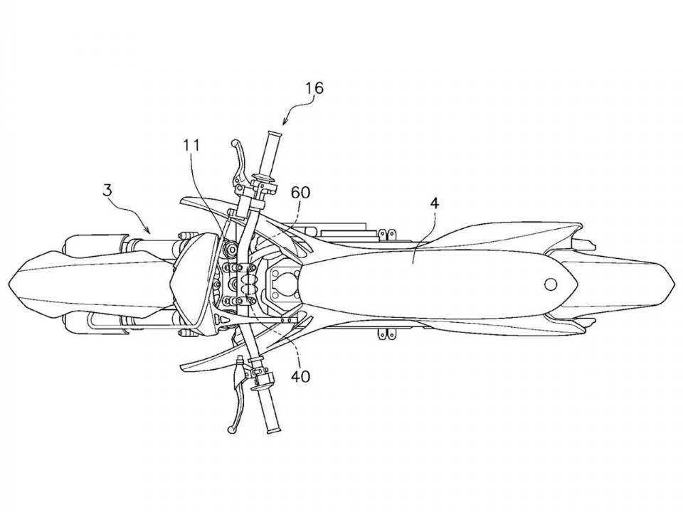 Patente da Yamaha elétrica de motocross