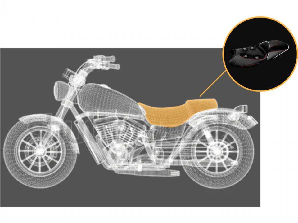 Vibração no banco promete alertar motociclistas e diminuir a vibração Vibração no banco promete alertar motociclistas e diminuir a vibração