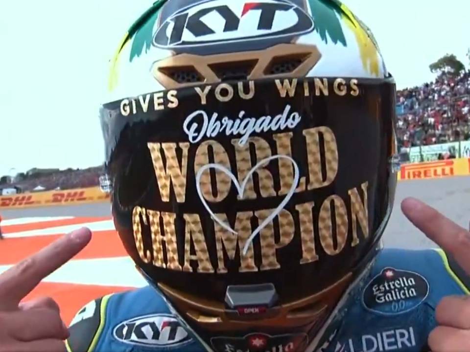 Diogo Moreira Campe�o Mundial da Moto2