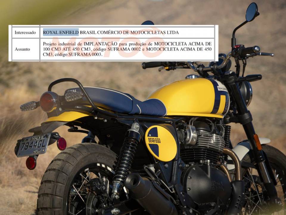 Royal Enfield recebe aprovao da Suframa para ter fbrica no Brasil