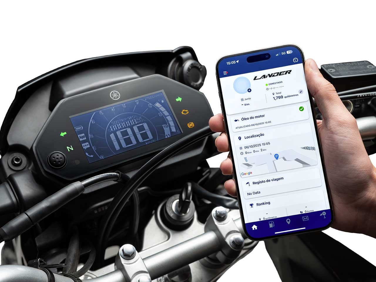 Yamaha�Lander 2026 - painel