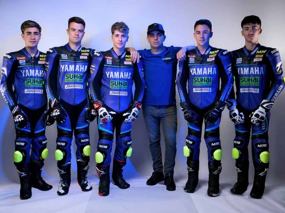 Motovelocidade Yamaha - Leo Marques (Mundial de R3), Felipe Macan (M1000GP), Turquinho Jr. (World SportBike), Alan Douglas (CEO), Heitor Ourinho (Mu