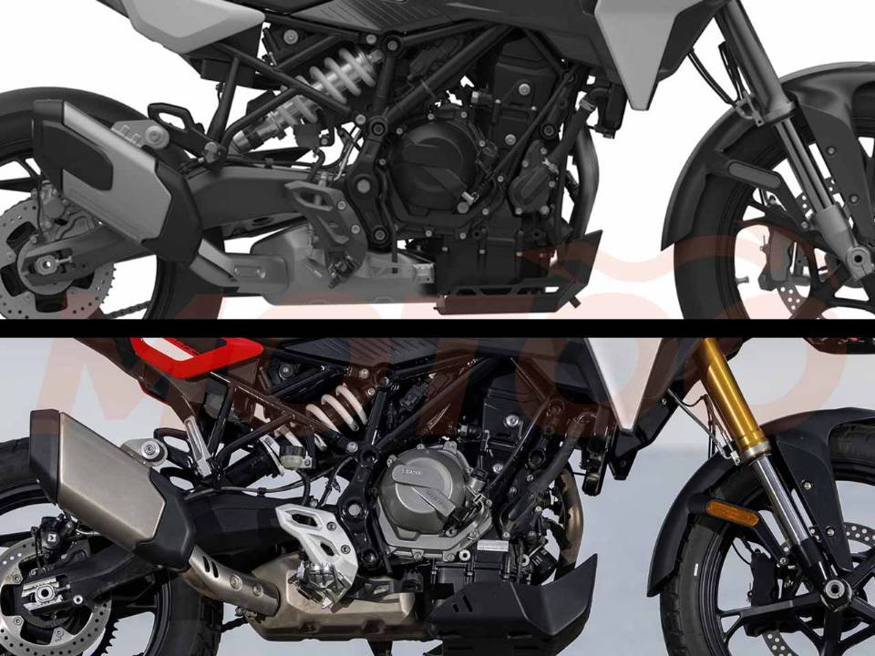 BMW F 450 GS - comparativo com o desenho do INPI