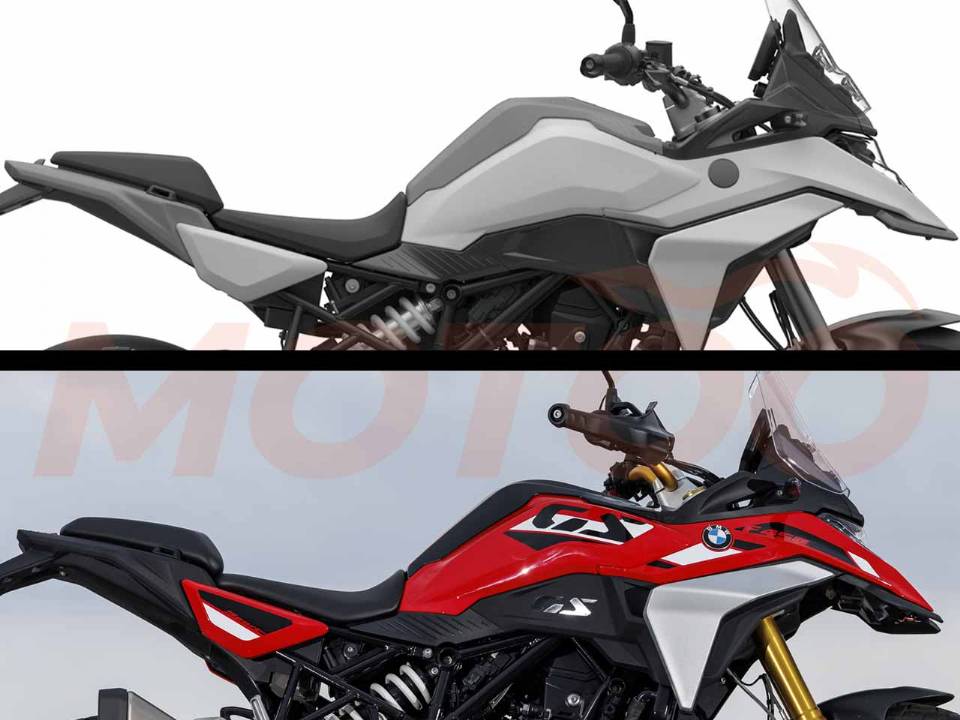 BMW F 450 GS - comparativo com o desenho do INPI