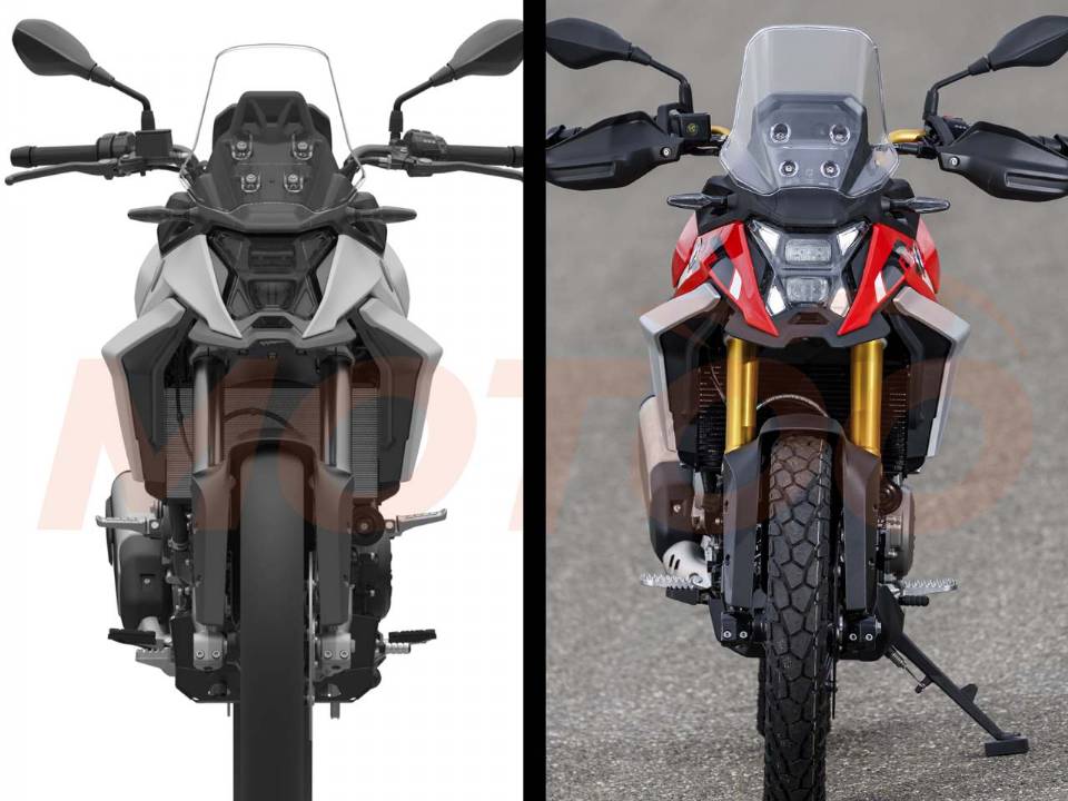 BMW F 450 GS - comparativo com o desenho do INPI