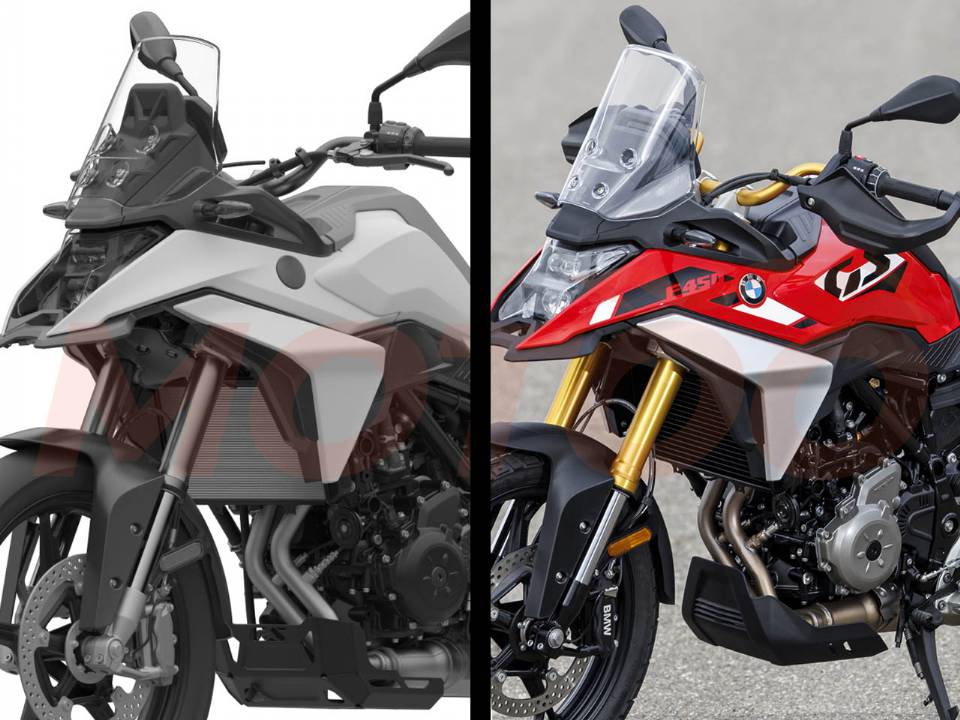 BMW F 450 GS - comparativo com o desenho do INPI