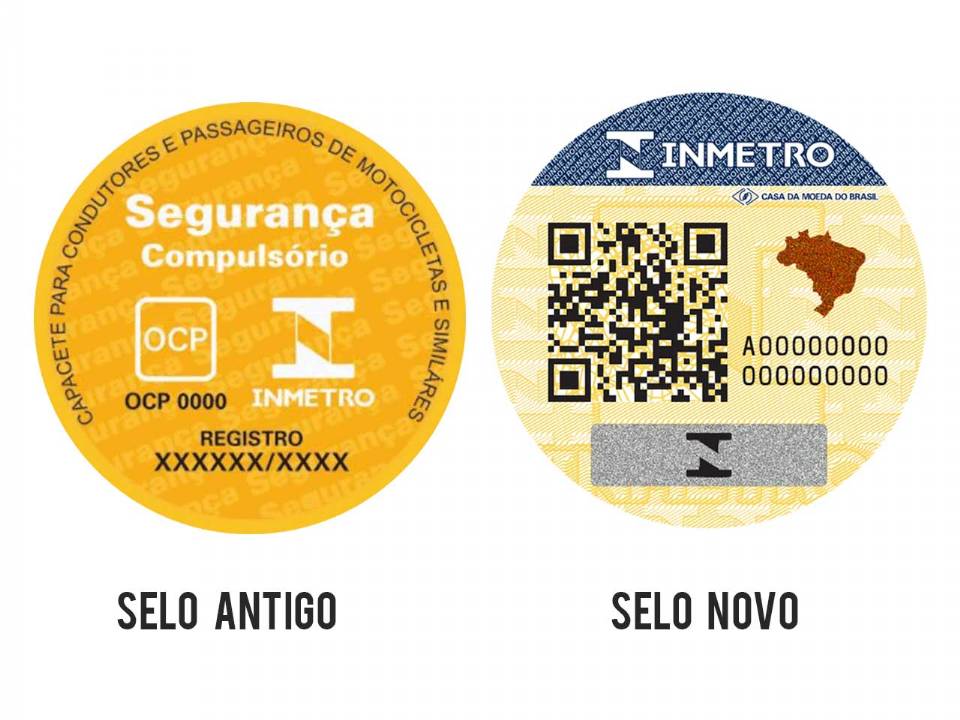 Comparativo do antigo e novo selo do Inmetro